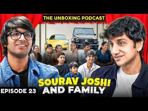 EP 23: SOURAV JOSHI VLOGS & FAMILY | Secrets, Games, Journey | The Unboxing Podcast by Vinit Jain