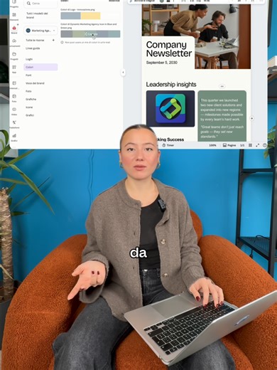 Crei l’email su Canva → scarichi in HTML → personalizzi ✨ Sì, è davvero così semplice. #emailmarketingtips #designtok #CanvaHack