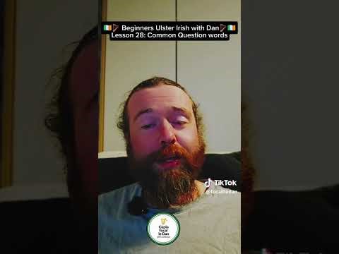 Beginners Ulster Irish with Dan (lesson 28) Common Question words