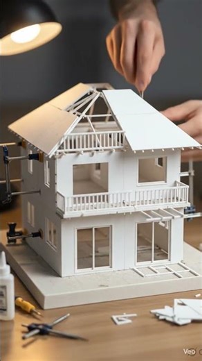 Miniature Dream House Build in 60 Seconds | Satisfying Model Transformation