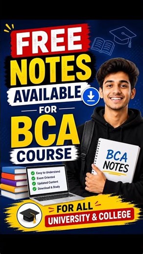 One Click Free BCA Notes 📖 | AKTU/RGPV Semester Wise Notes #aktu #rgpv #university