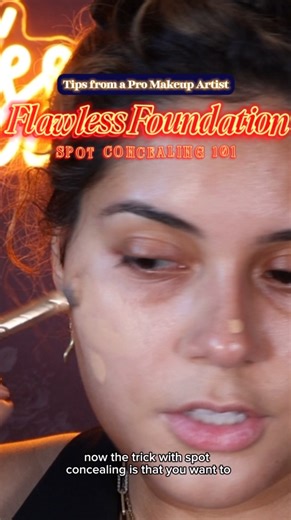 ASHLEY MARIE | NEW YORK MAKEUP ARTIST on Instagram: "If you feel like your redness and blemishes are never fully covered, this is the trick for you! Let’s talk spot concealing 101. This is one of the easiest ways to make your base look flawless without feeling cakey. I’ve been using this trick in my kit for years and it never fails. This is part of my Flawless Foundation series — tips from a pro makeup artist to help you finally nail your base routine. What’s one step in your foundation routine 