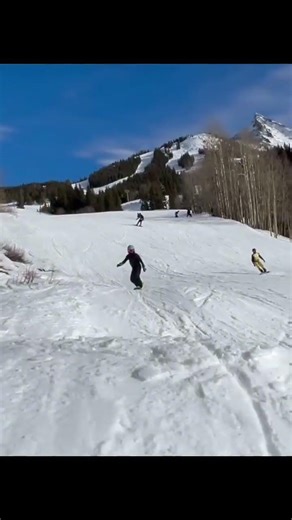 Side hit at crested butte #snow #snowboarding #jump #colorado #sking #mountain #snowboard #viral
