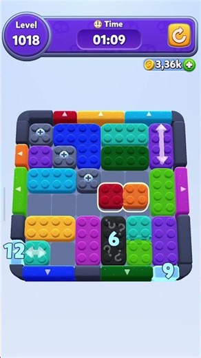 Color Block Jam Level 1018 Walkthrough / Solution