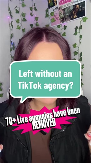 🚨 MUST WATCH!! 🚨 70 TikTok agencies were recently removed and a lot of creators were left with no support, no manager, and no resources. If you were affected, you actually have the opportunity right now to choose a new agency. If you’re looking for guidance, support, and a team that helps creators grow, comment “AGENCY” or message us 💬 #tiktoklive #livestreamingtips #tiktokagency #tiktokcreator