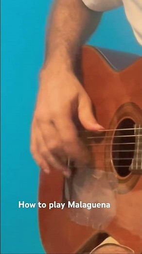 How to play Malagueña right hand technique .