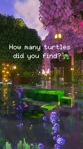 Find my turtles🥺🐢 #minecraft #ambient