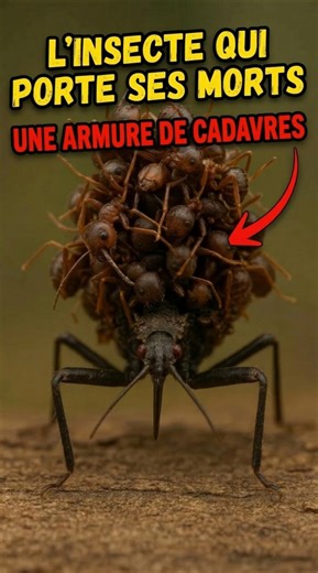 L'insecte qui porte ses morts ! 🐜💀 (Acanthaspis petax)