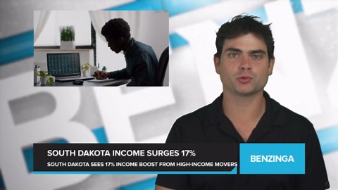 South Dakota Sees 17% Income Boost, Fueled by High-Income Earners Moving Into State. Leads U.S. States in Median Income Growth.