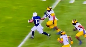 Social Media Is Completely Shocked At How Fast Michigan’s 340-Pound Defensive Tackle Ran Down Field To Make Unbelievable Tackle (VIDEO)