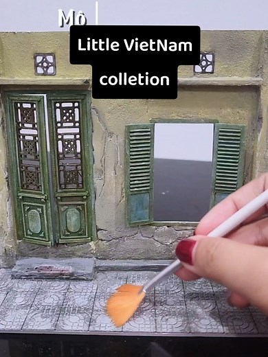 Chào tạm biệt những ngày cuối năm bằng một mô hình mới. Thử đoán xem ngôi nhà này ở đâu nha Hàng bánh_ -Little VietNam Collection- #tinny #miniature #diy #goodbye2024