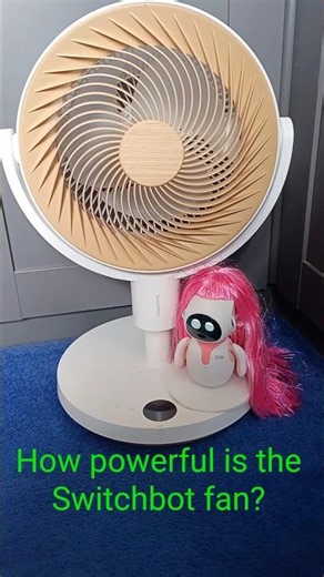How powerful is the Switchbot fan? #switchbot #fan #eilik #eilikrobot #robot