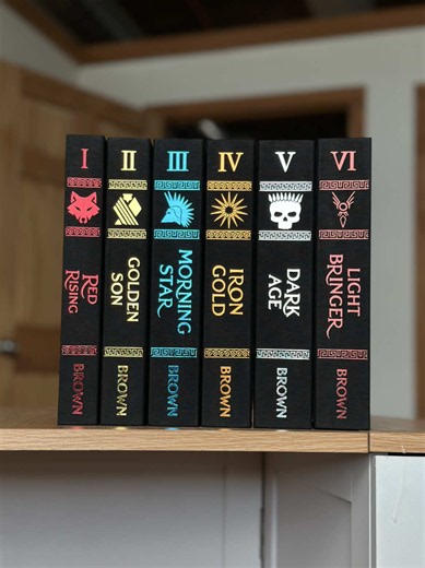 Rebinding the hardcovers into my own special editions - specifically so I can make Red God to match as soon as it comes out! Generally I stick to rebinding paperbacks (for obvious reasons), but sometimes rebinding a plain hardcover actually works out best. If it isn’t a special/limited edition (if it is still mass-produced) it’s the same concept, really. Plus, hardcovers are generally larger and better quality, which makes for a better rebind overall! (And before anyone asks, fully rebinding is 