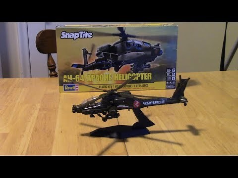 Revell AH-64 Apache Helicopter Snap-Tite Model Build