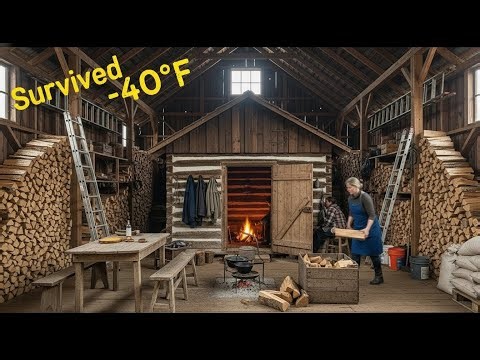 They Laughed When She Built a Barn Over Her Cabin — Then Winter Came