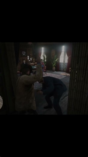 I robbed Saint Denis Gunsmith's illegal poker game business in RDR2 as Arthur Morgan