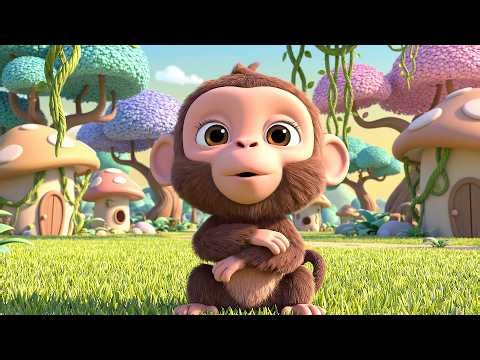 Silly Monkey Swings Oo Oo Ahh | Active Jungle Song & Animal Sounds for Kids