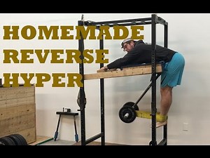 Homemade Reverse Hyper for Garage or Home Gym (without the machine)