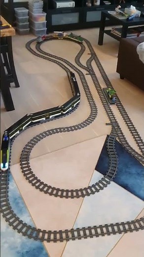 Lego trains, 2x city passenger express train 60337 and 1x city cargo train 60198