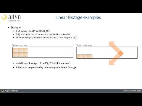 What are Linear feet in transport and logistics - how to calculate Linear feet for LTL shipments