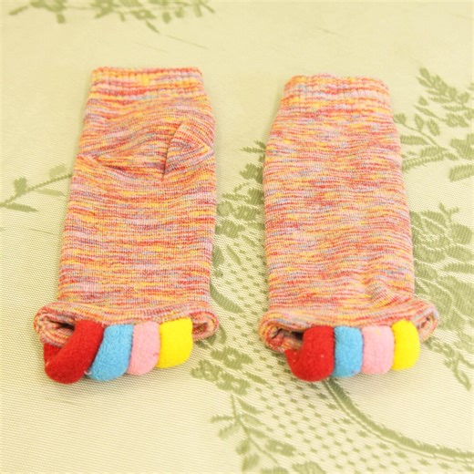 Color Toe Yoga Socks for Women – Open-toe Five Finger Socks With Toe Separator for Bunion Correction - Etsy