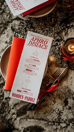 Wooden Paddle | Finally, a menu works at every stage of a relationship. Our Valentine’s aphrodisiac special is now available all February weekends! | Instagram