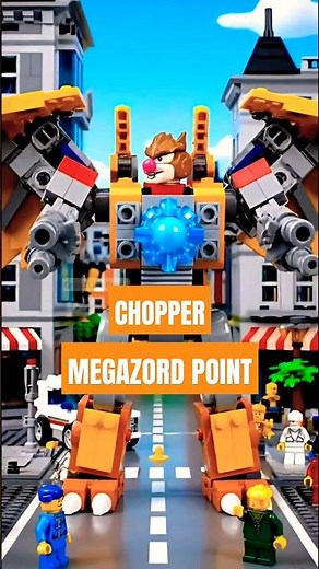 LEGO Chopper Transformation Megazord Point 🔥 #lego #transformers #toys