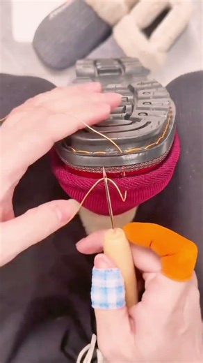 How to Sew Shoes by Hand | Best Strong Thread for Shoe Repair 👍#craft #outdoors #handmade