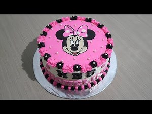Birthday Cake For Girls 👧 How to Decorating Tart Minnie Mouse