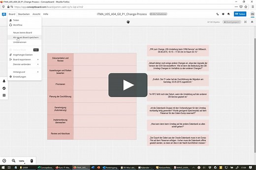 Conceptboard Uebung vorbereiten