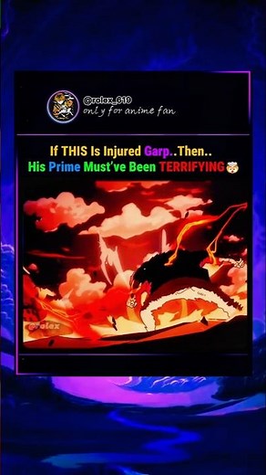 Hurt? Doesn’t Matter. It’s GARP!😈 [ ONE PIECE ]