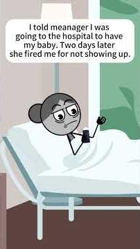 Two days latershe fired me for not showing up. #animation