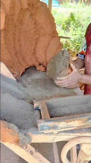 Traditional Brick Making: Molding Clay Blocks by Hand