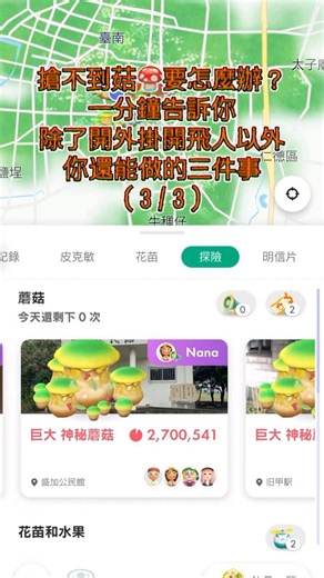 還在擔心搶不到菇要怎麼辦？開外掛開飛人外還能怎麼做？一分鐘告訴你不能不知道的皮克敏小技巧，有問題歡迎留言提問～ #pikmin #pikminbloom #피크민 #ピクミン #皮克敏 #皮老師帶你飛