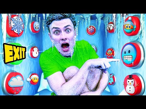 FROZEN 100 Mystery Buttons.. Only 1 Will Let you ESCAPE the Box!!