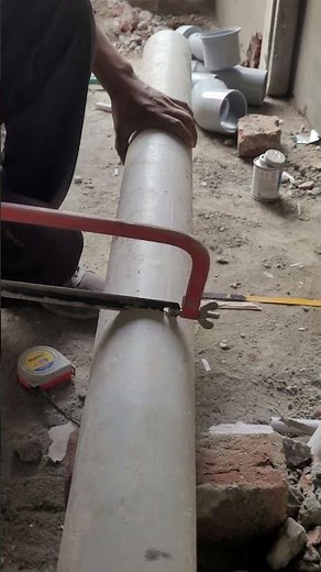 How to cut PVC pipe with hacksaw