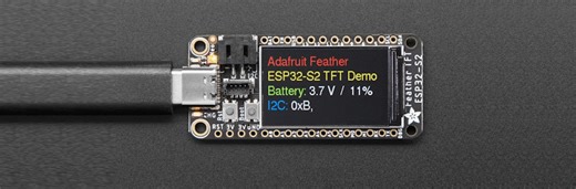 Feather of the Day: Adafruit ESP32-S2 TFT Feather #Adafruit #Feather #ESP32