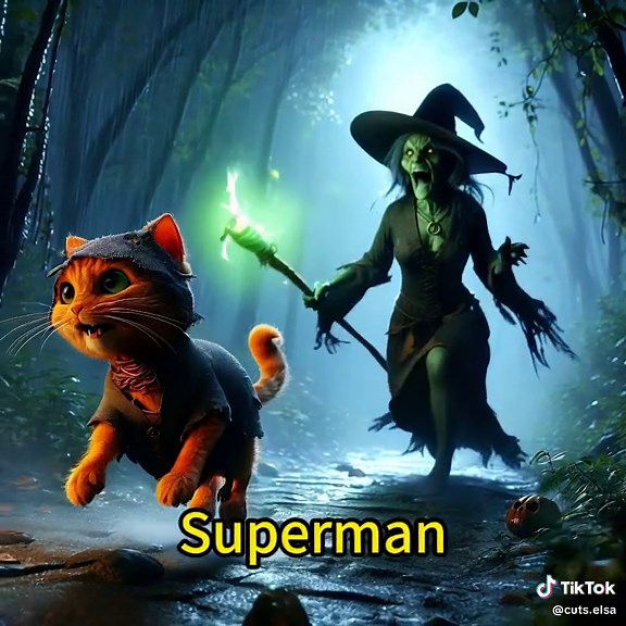 Orange Cat and Princess Elsa Love Story