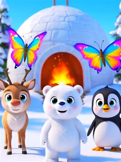 part26 | cute snow animals dance reindeer polarbear penguin | cute animal dance | funny animal dance videos forkids #fypシ゚viral🖤tiktok #animaldance #cartoon #funny #kidscartoons kidstiktok kidssongs childrenssong kidsoftiktok bees
