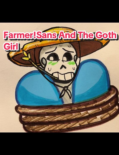 Farmtale and Animal Crossing are plaguing my art ideas and now I’ve got this idea of Farmer Sans and the Goth Girl who loves plants and makes amazing products from them but cant grow a single thing, relying on Sans to grow them for her xD #farmtalesans #farmtalesansfanart #sansau #sansfanart #farmtale #sansxyn #sansxoc