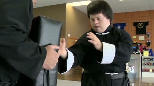 Man with Down syndrome earns black belt