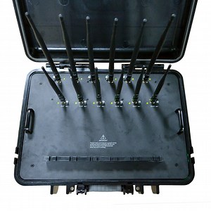 [Hot Item] 56W Suitcase Handheld Jammer for 2g/3G/4G/5g Jammer with WiFi UHF VHF Signal