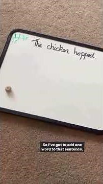 Sentence Stretch! A fun writing game to play to help children think about expanding sentences to