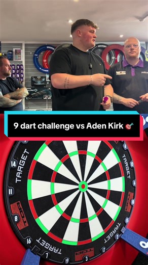 9 Dart Challenge Against Aden Kirk: A Test of Precision