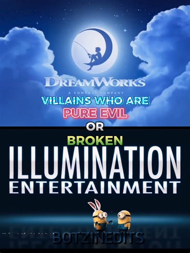 Dreamworks And Illumination Villains Who Are Broken Or Pure Evil #edit #illumination #fypシ #illumination #dreamworks
