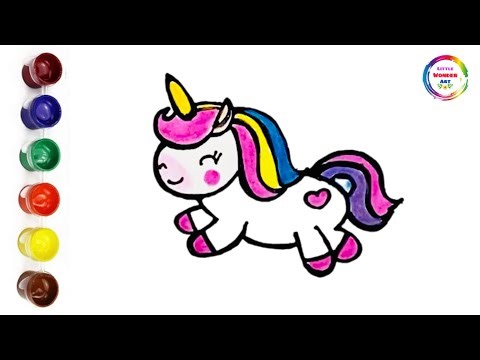 Unicorn Drawing for Kids #art #unicorn #easydrawing #toddlers #fun