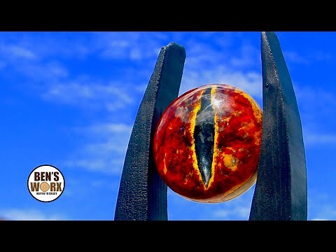 Making the Eye of Sauron - The Lord of the Rings Epoxy Resin Art