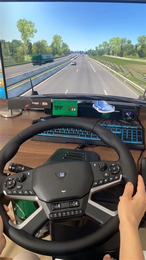Euro Truck Driving with HORI Force Feedback Truck Control System | New Setup