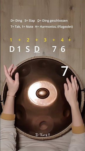 Handpan Tutorial, Muted Ding, Slow