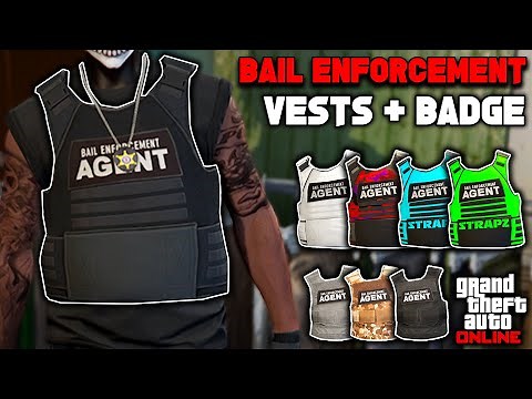 How To Get The Bail Enforcement Agent Vest & Badge With Custom Outfits In GTA 5 Online!